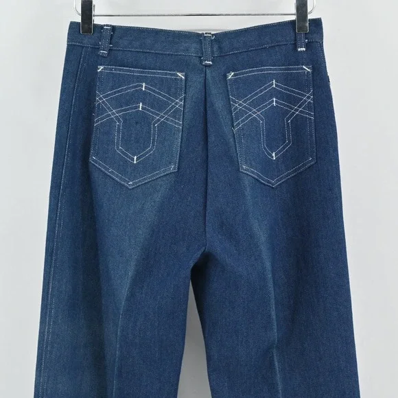 Vtg‎ 1970s Jeans Womens Size 14 California JC Penney 100% Cotton Union Made USA - Picture 11 of 13